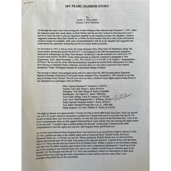 Earl T. Williams signed print