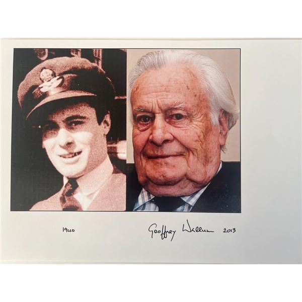 Fighter pilot Geoffrey Wellum signed photo