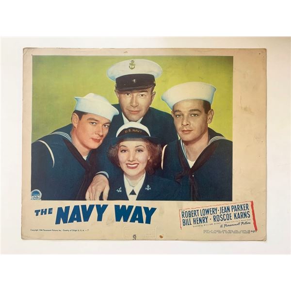 The Navy Way original 1954 vintage lobby card