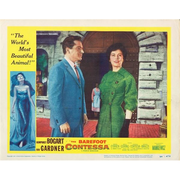The Barefoot Contessa 1954 original vintage lobby card
