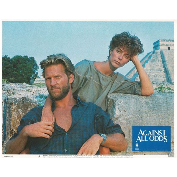 Against All Odds 1984 original vintage lobby card