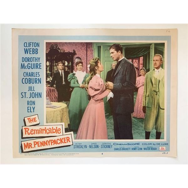 The Remarkable Mr. Pennypacker original 1959 vintage lobby card