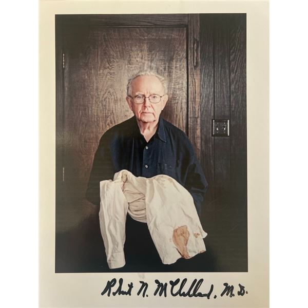 JFK Assassination Dr. Robert N. McClelland signed photo