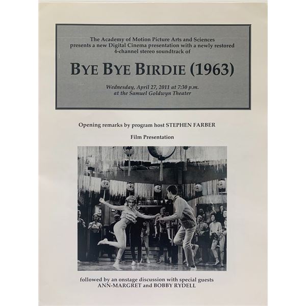 Bye Bye Birdie unsigned program