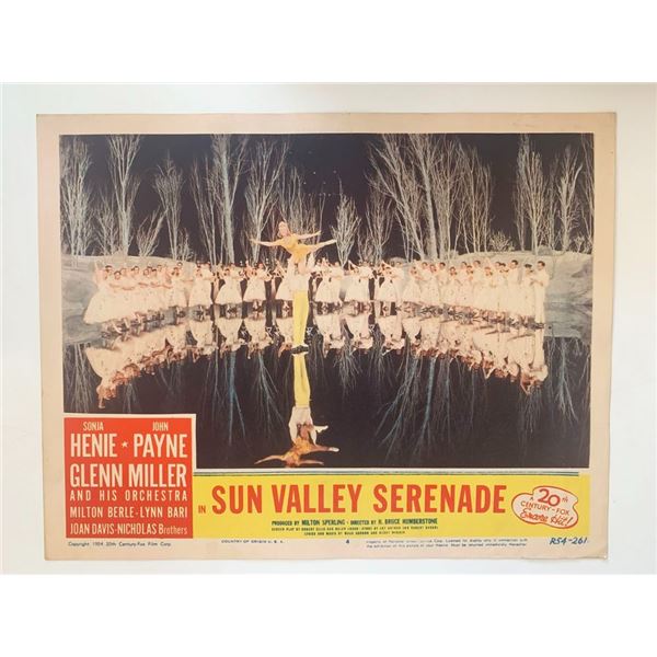Sun Valley Serenade original 1941 vintage lobby card