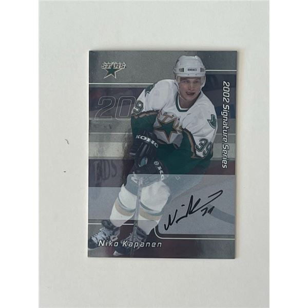 Dallas Stars Niko Kapanen 2002 Signature Series #232 signed trading card