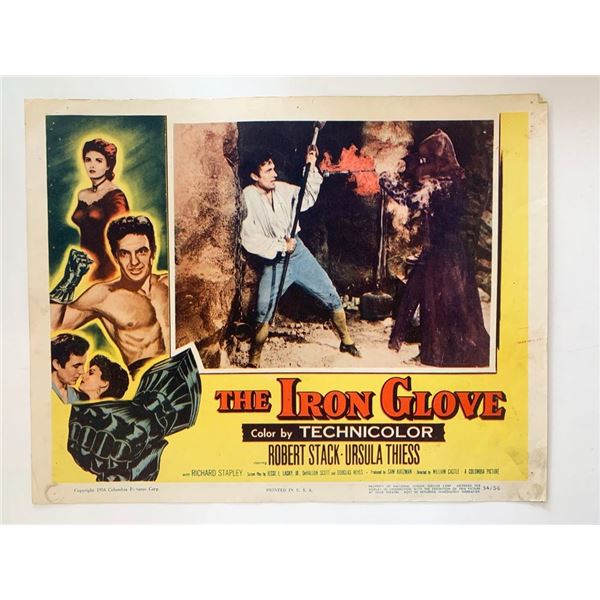 The Iron Glove original 1954 vintage lobby card