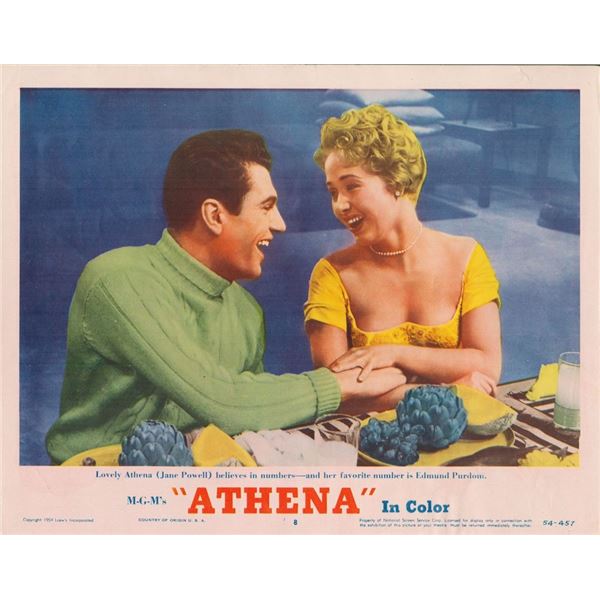 Athena 1954 original vintage lobby card