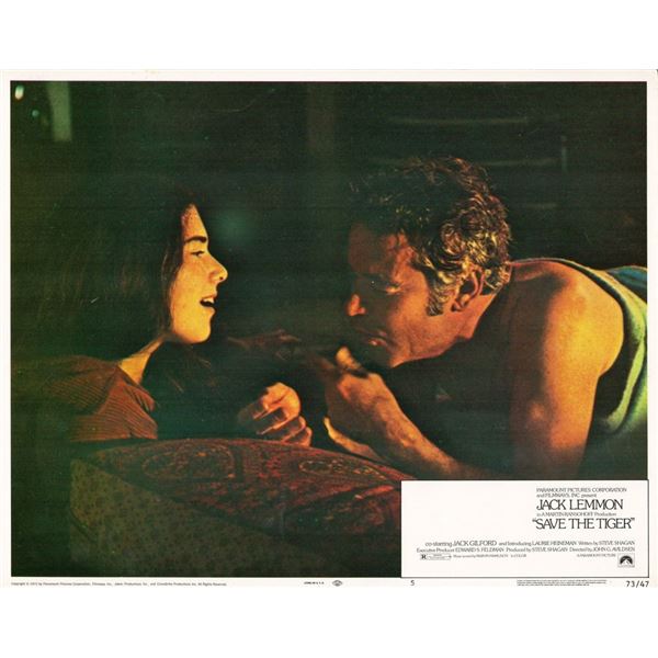 Save the Tiger 1972 original vintage lobby card
