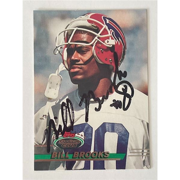 Buffalo Bills Bill Brooks 1993 Topps #227 signed trading card