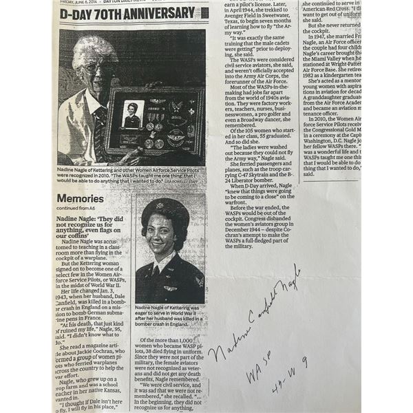 WASP Nadine Nagle signed print