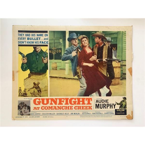 Gunfight at Comanche Creek original 1963 vintage lobby card