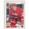 Image 1 : Detroit Red Wings Keith Primeau 91-92 Upper Deck #258 signed trading card