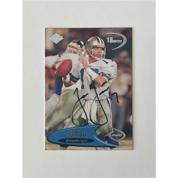 Dallas Cowboys Jason Garrett 1998 Collector's Edge #37 signed trading card