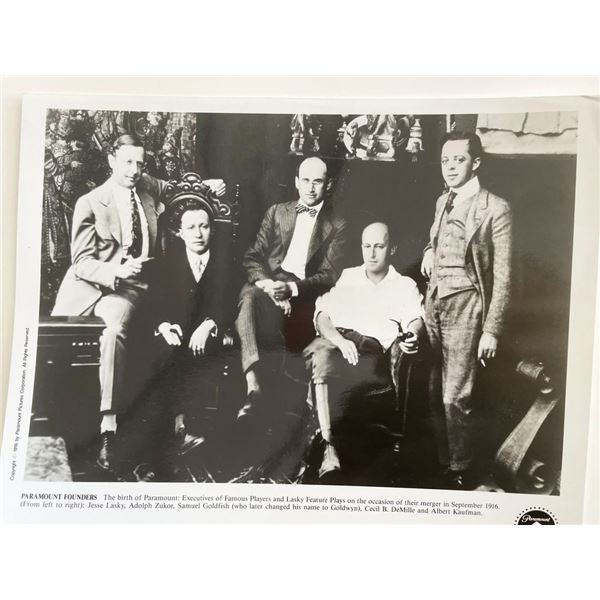 Paramount Founders unsigned photo