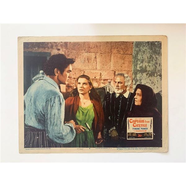 Captain from Castile original 1947 vintage lobby card
