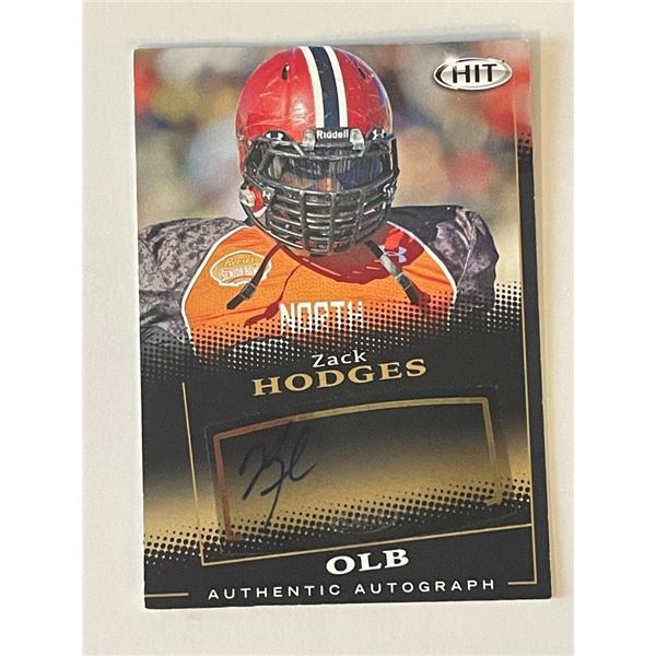 Zack Hodges signed 2015 Sage Hit #A105B trading card