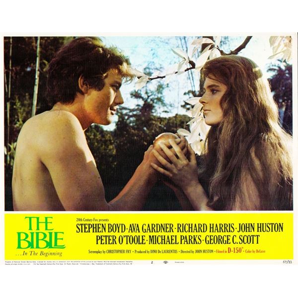 The Bible: In the Beginning.. 1966 original vintage lobby card