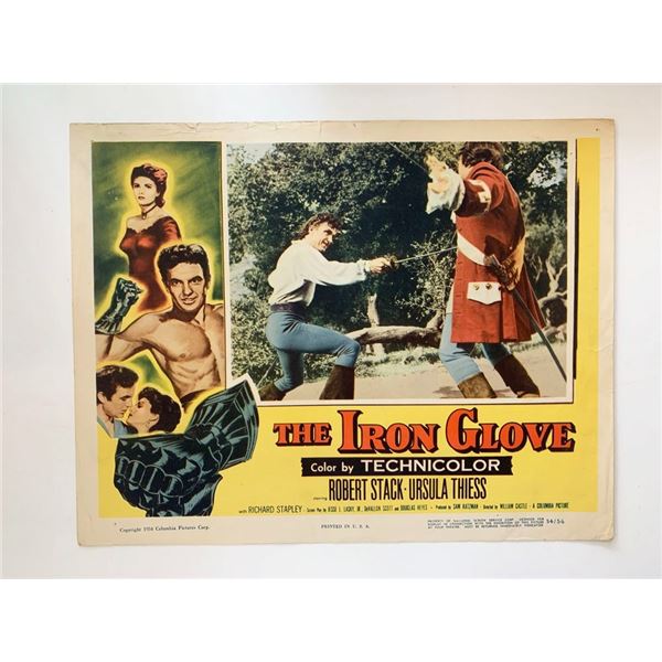 The Iron Glove original 1954 vintage lobby card