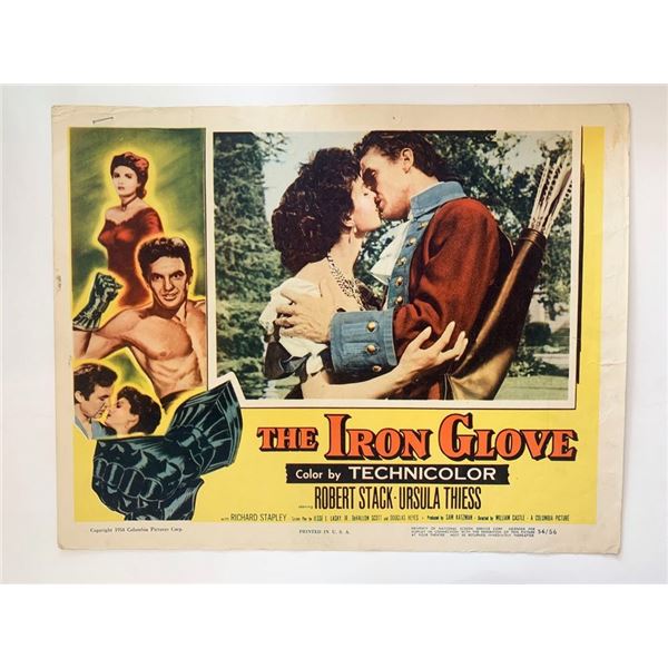 The Iron Glove original 1954 vintage lobby card