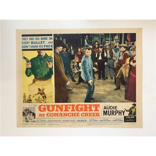 Gunfight at Comanche Creek original 1963 vintage lobby card