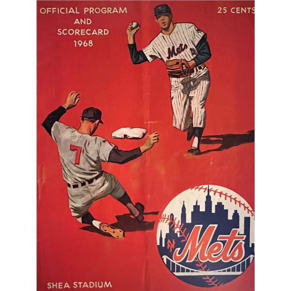 NY Mets 1968 Program. 8x11 inches