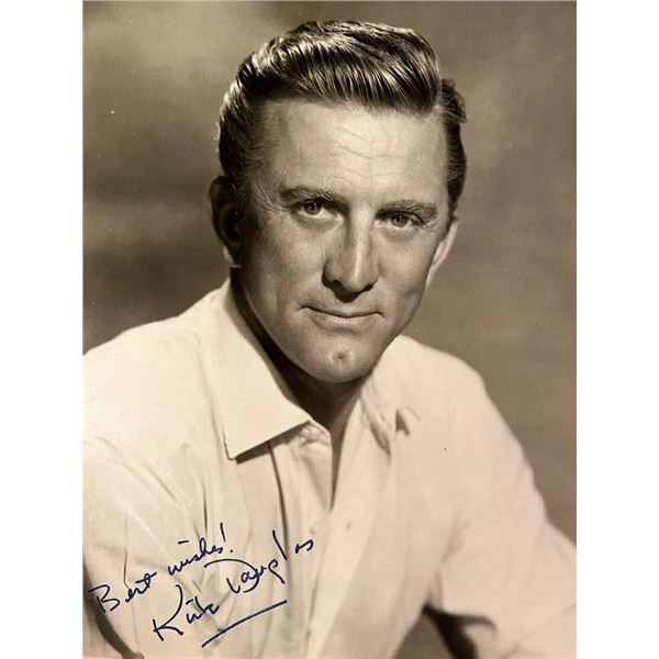 Kirk Douglas facsimile signed photo. 8x10 inches