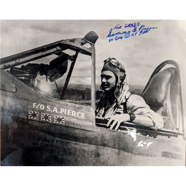 WW2 ACE Sammy Pierce Signed Photo