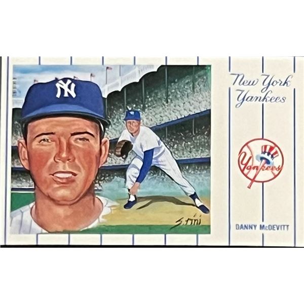 1961 New York Yankees Team Danny McDevitt Postcard Series No.2. Card 3 of 12