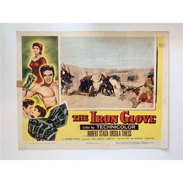 The Iron Glove original 1954 vintage lobby card