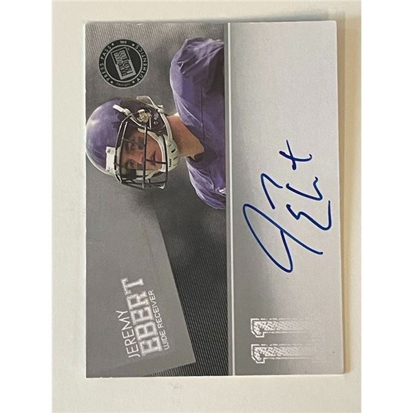 Northwestern Wildcats Jeremy Ebert signed 2012 Press Pass Authentics trading card