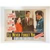 Image 1 : I'll Never Forget You original 1951 vintage lobby card