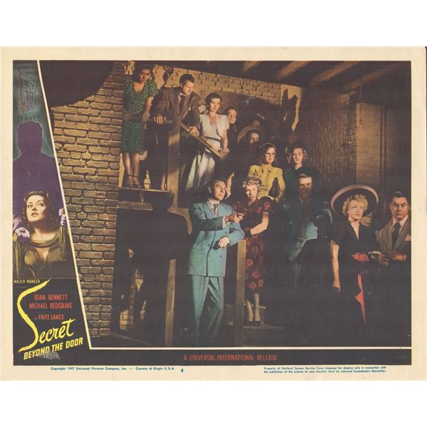 Secret Beyond the Door 1947 original vintage lobby card