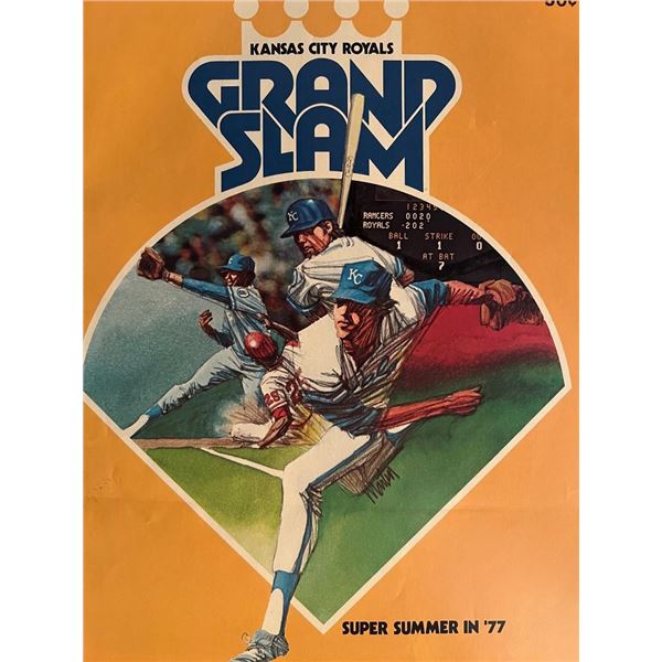Kansas City Royals 1977 program. 8x11 inches