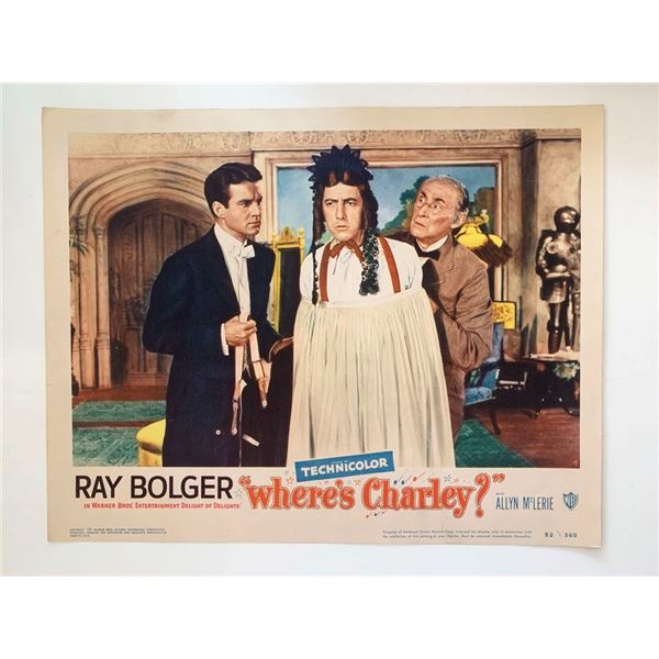 Where's Charley?_x000d_ original 1952 vintage lobby card