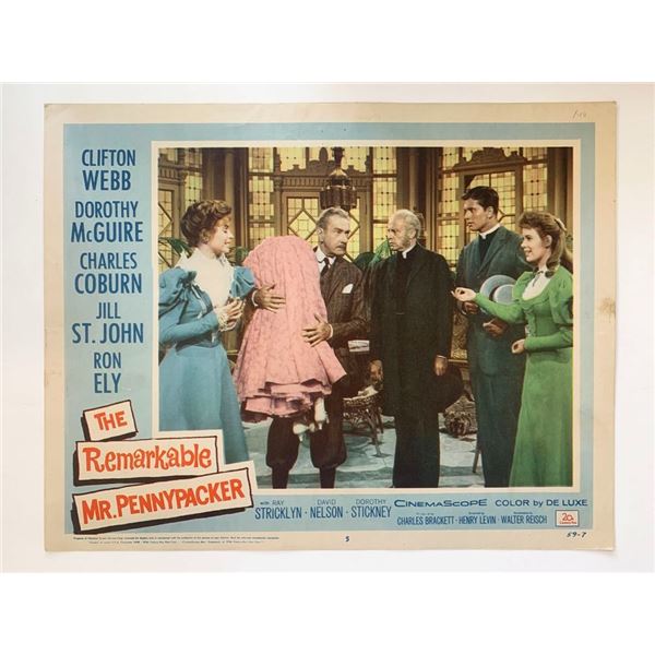 The Remarkable Mr. Pennypacker original 1959 vintage lobby card