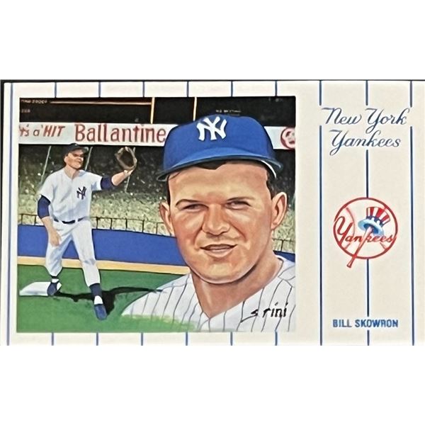1961 New York Yankees Team Bill Skowron Postcard Series No.1. Card 3 of 12