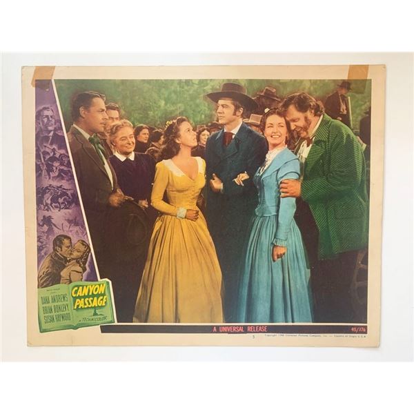 Canyon Passage original 1946 vintage lobby card