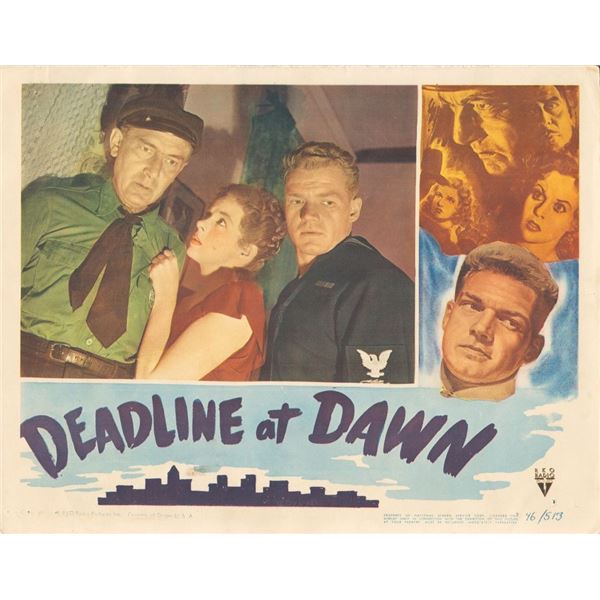 Deadline at Dawn 1946 original vintage lobby card
