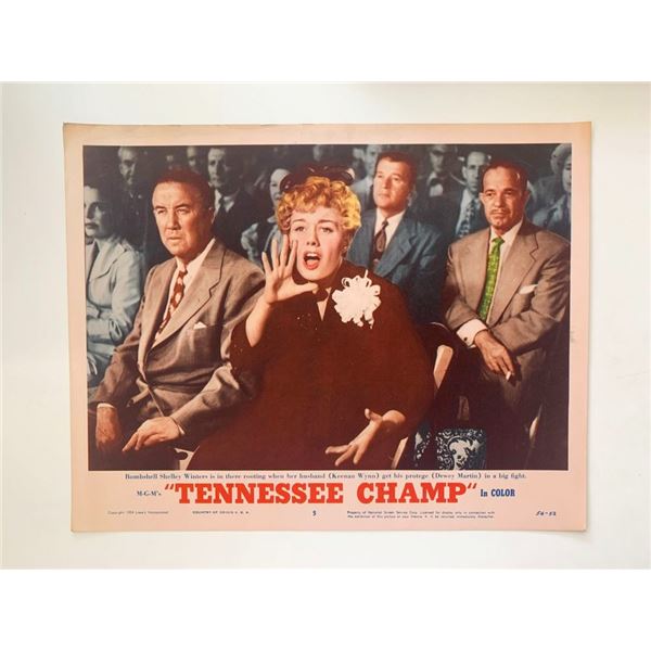 Tennessee Champ original 1954 vintage lobby card