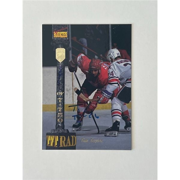 Adirondack Red Wings Tim Taylor 1994 Signature Rookies signed trading card