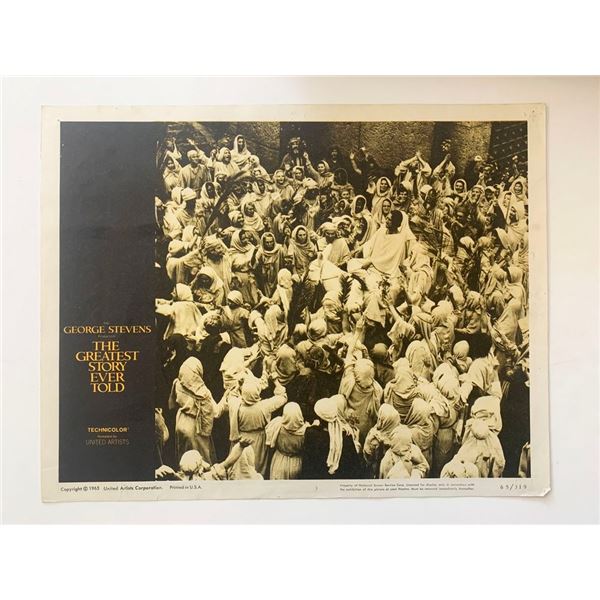 The Greatest Story Ever Told original 1965 vintage lobby card