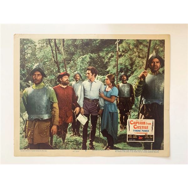 Captain from Castile original 1947 vintage lobby card