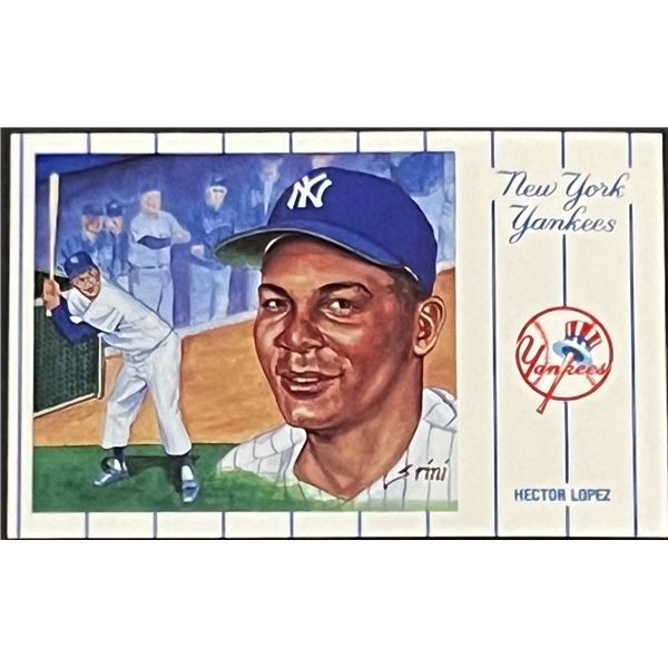 1961 New York Yankees Team Hector Lopez Postcard Series No.1. Card 8 of 12