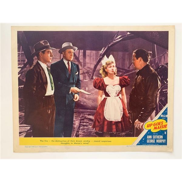 Up Goes Maisie original 1946 vintage lobby card
