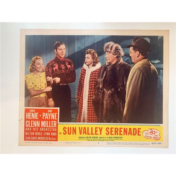 Sun Valley Serenade original 1941 vintage lobby card