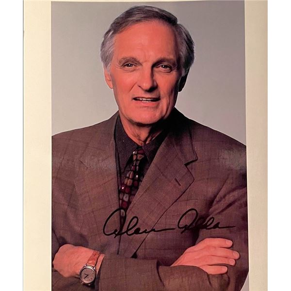 Alan Alda facsimile signed photo. 8x10 inches