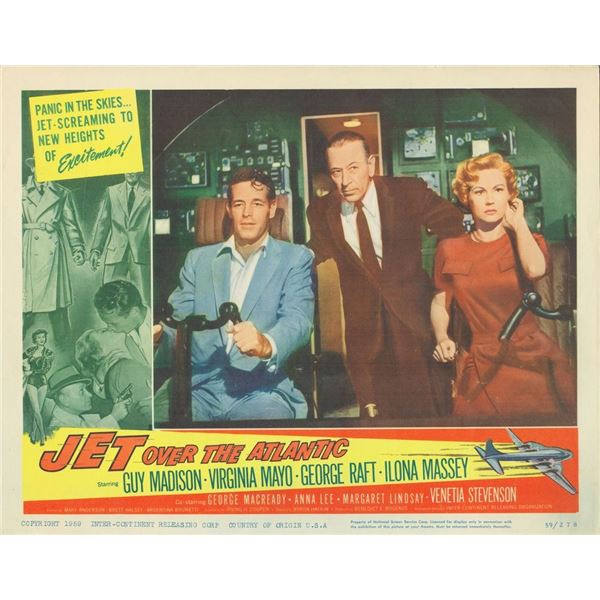 Jet Over the Atlantic 1959 original vintage lobby card