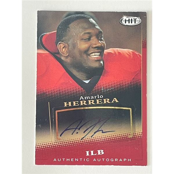 Amarlo Herrera signed autograph card