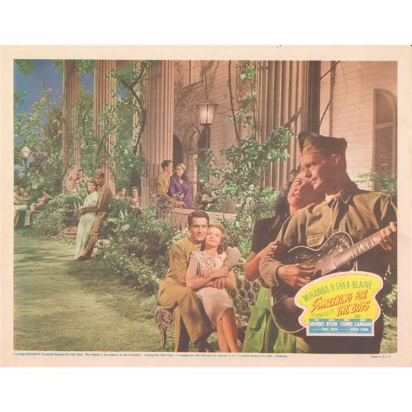 Something for the Boys 1944 original vintage lobby card
